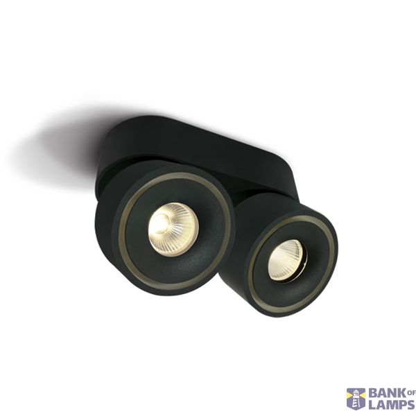 BLACK COB LED 2x8W WW IP20 230V image 1