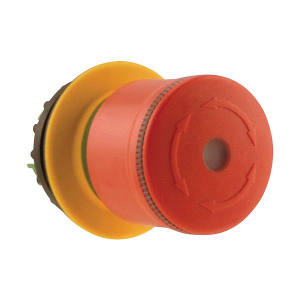 M22-PVLT30 Emergency stop/emergency switching off pushbutton, RMQ-Titan, Mushroom-shaped, 30 mm, Illuminated with LED element, Turn-to-release function, Red, yel image 15