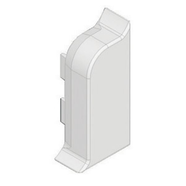 SLK END PIECE RIGHT 20X50 RAL9001 image 1