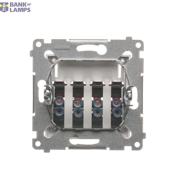 Double intermediate switch, (module), 10AX, quick connection, white image 1