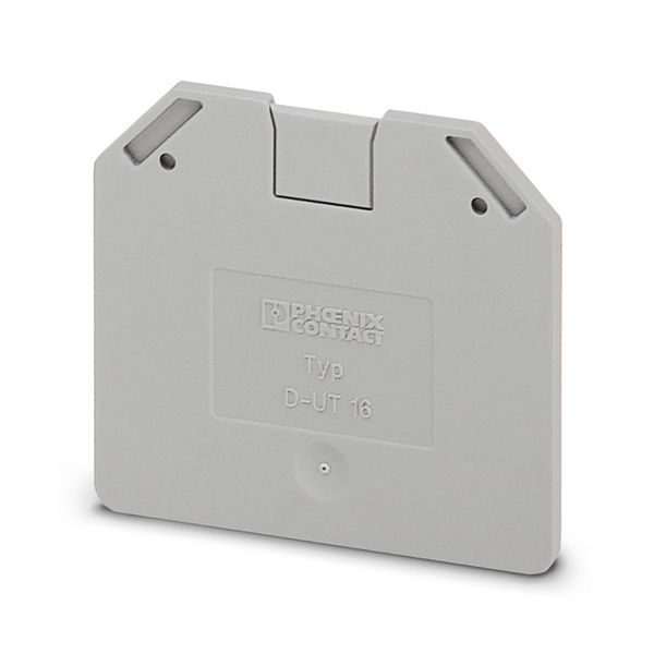 End cover D-UT 16 47.3×2.2×52.8mm Grey image 1
