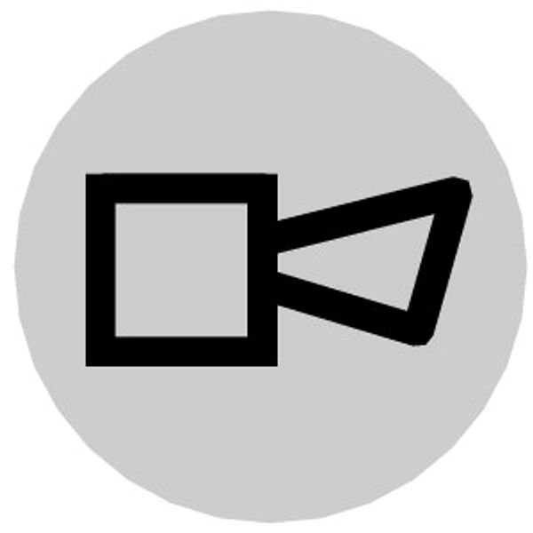 M22-XDL-W-X17 Button lens, flat white, symbol klaxon image 2