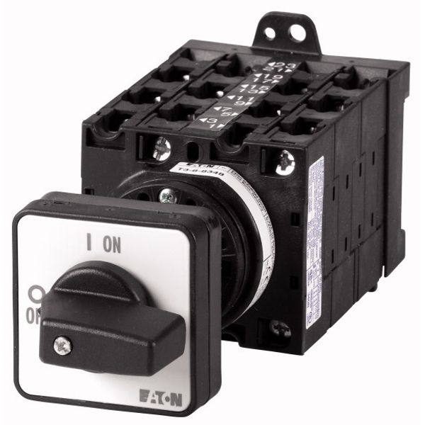 T3-6-15866/Z Reversing multi-speed switches, T3, 32 A, rear mounting, 6 contact unit(s), Contacts: 12, 60 °, maintained, With 0 (Off) position, 2-1-0-1-2, Design n image 1