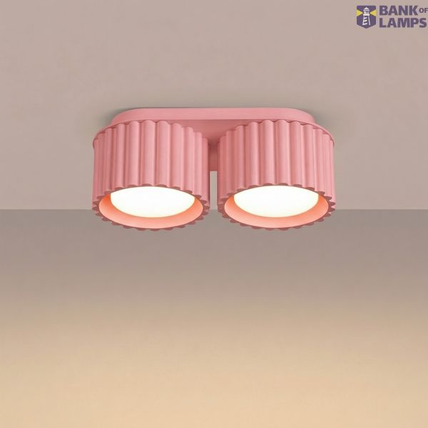 Ceiling lamp AURA 2 pink Gx53 image 8