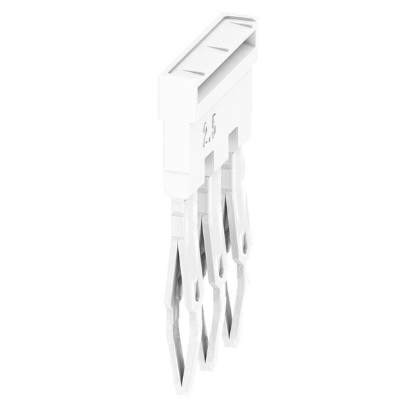 Cross-connector (terminal), Plugged, white, 24 A, Number of poles: 3, Pitch in mm (P): 5.10, Insulated: Yes, Width: 13 mm image 1