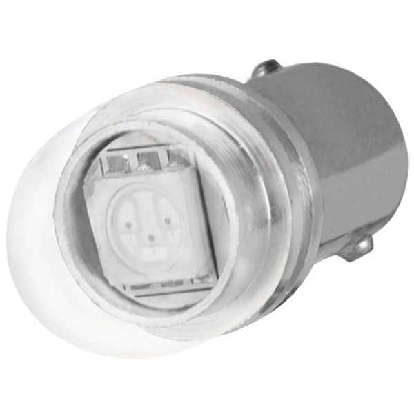 Red led lamp, 24 V AC-DC, BA9S, flashing, non-polarized image 1