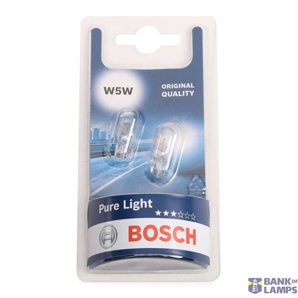 W5W Bulb 12V 5W Glass Base Lamp 1987301026 image 2