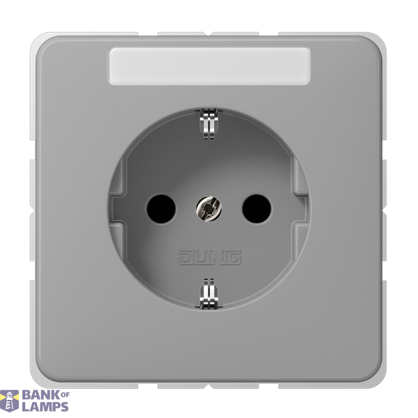 SCHUKO socket, 16 A 250 V ~, Duroplast, CD series, grey image 1