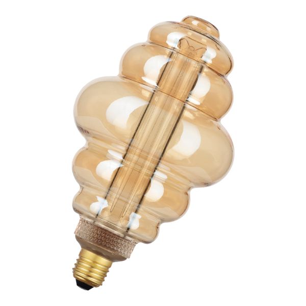 LED Glow S125 E27 4W 1800K Gold image 1
