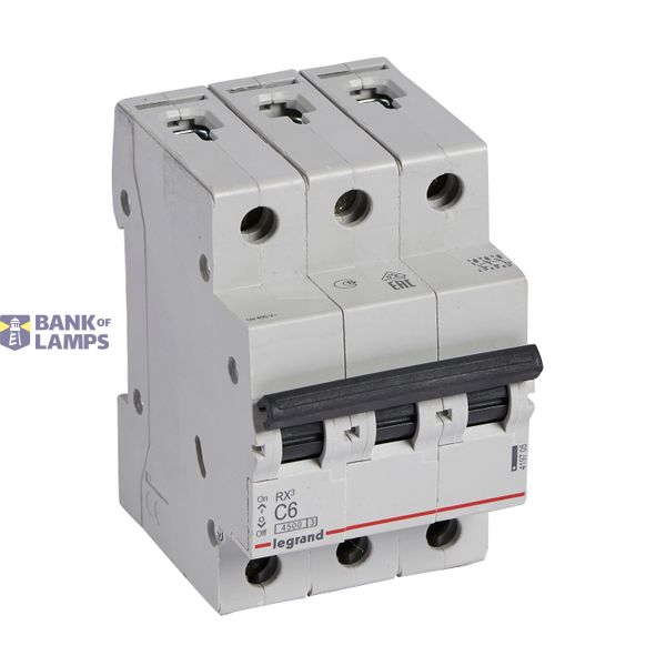 MCB RX³ 4500 - 3P - 400V~ - 6 A - C curve image 2