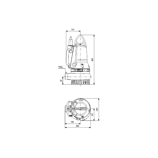 Drainage sewage pump DP10.50.15.E.2.50B 3x400VY Auto Adapt image 2