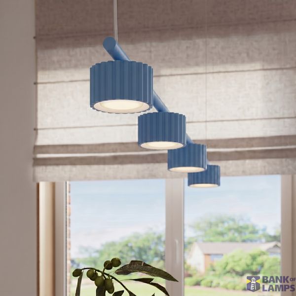 Chandelier AURA 4 azure Gx53 image 8