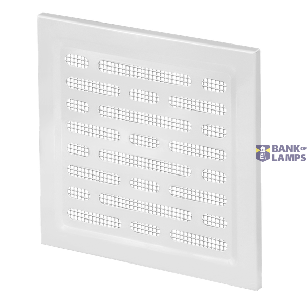 Zinc coated steel sheet grille, with anti-insect net image 1