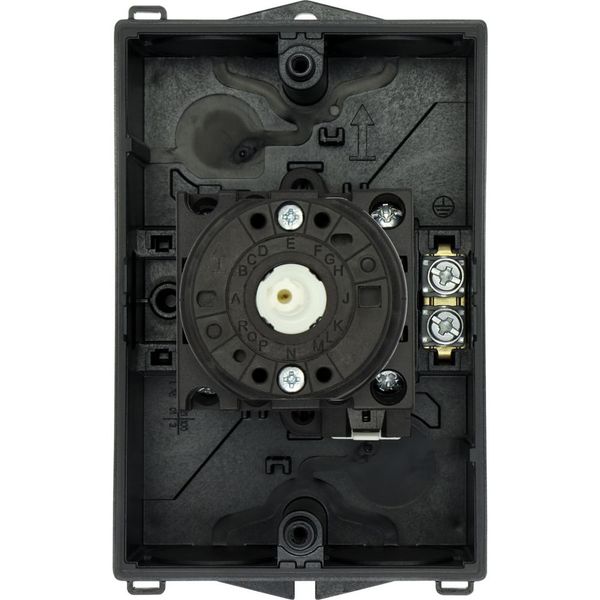 T0-3-15259/I1/SVB Main switch, T0, 20 A, surface mounting, 3 contact unit(s), 3 pole, 2 N/O, Emergency switching off function, With red rotary handle and yellow locking image 23