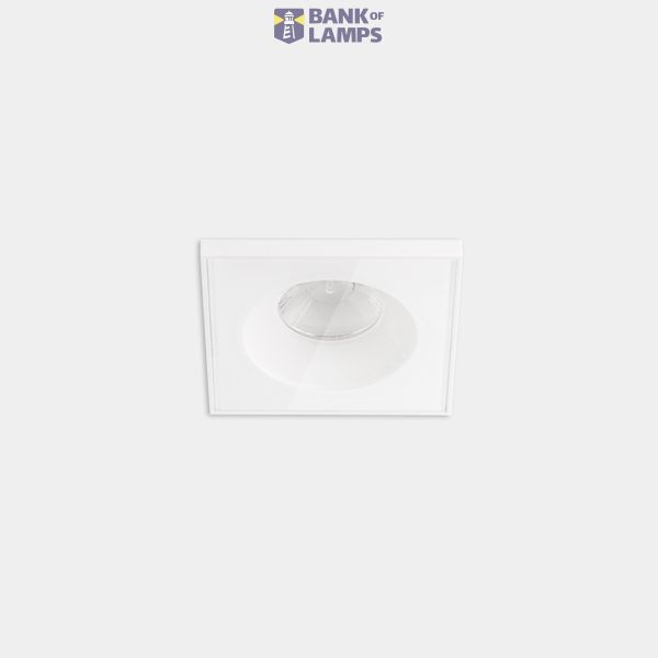 Downlight Play IP65 Glass Square Fixed 11.9W LED warm-white 3000K CRI 90 44.3º DALI-2 White IP65 1178lm image 1