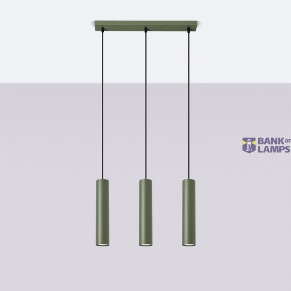 LAGOS HANGING LAMP 3L OLIVE GREEN 3XGU10 image 7