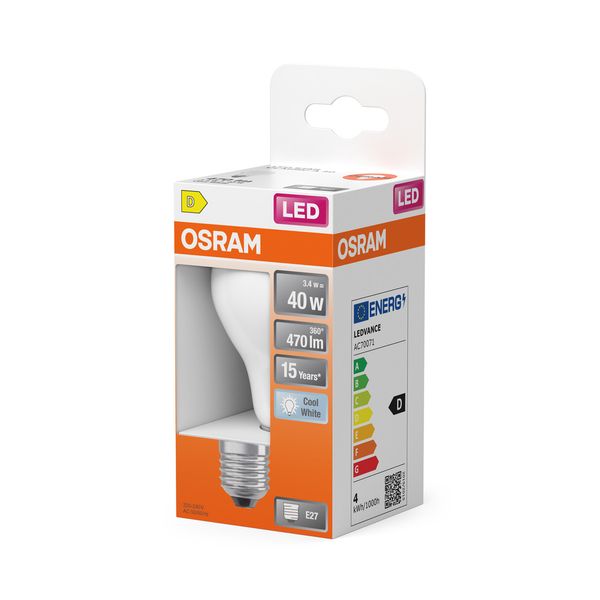 LEDSCLA40 3,4W/840 230VGLFR E27 FS1OSRAM image 2