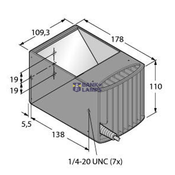 Vision System Axial Lighting   LEDRO100W-D image 1
