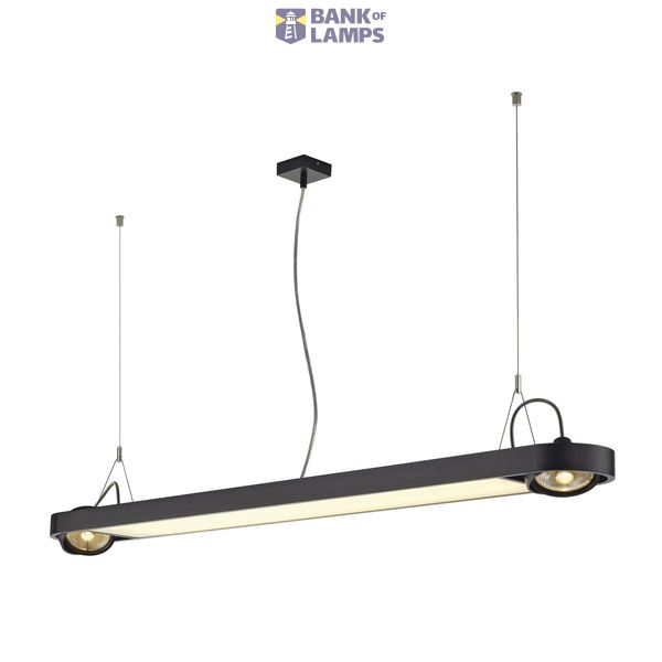 AIXLIGHT R Office T5 54W + ES111 max. 2x75W, round, black image 1