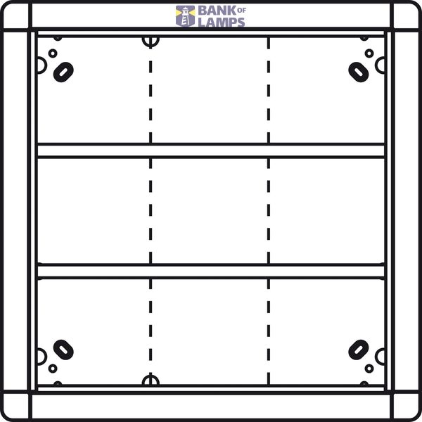 PORTIER INBOUWRAAM 9-VOUDIG WIT image 1