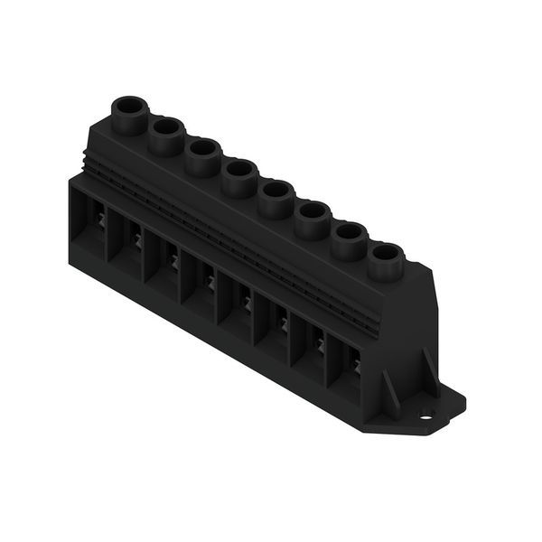 Printed circuit board terminals, 15.00 mm, Number of poles: 8, 90°, Solder pin length (l): 4.5 mm, tinned, black, Clamping yoke connection, Clamping range, max. : 50 mm², Box image 4