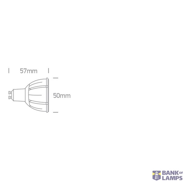 COB 7W WW GU10 10deg 230V DIMMABLE image 2