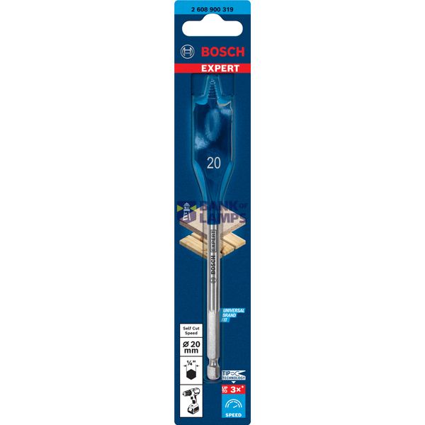 EXPERT Self Cut Speed Spade Drill Bit 2 x 152 mm image 2