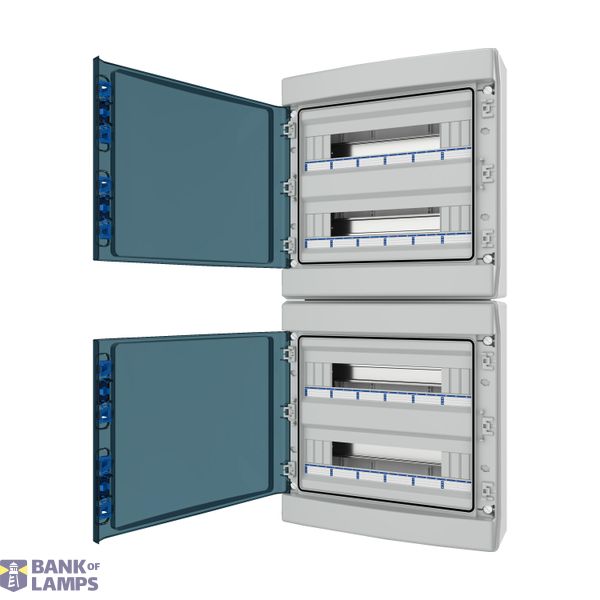 Surface Mounted Board, IP65, IK08, 4-rows 72 modules with screw termin image 9