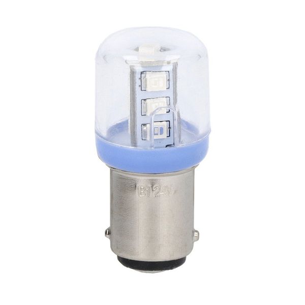 LED bulb, BA15D fitting, blue, 230÷240VAC image 1