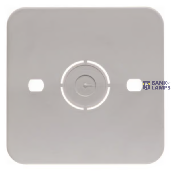 Hager WVA1761WP1 Self-extinguishing base plate for surface-mounted frame, single, 61 x 82 mm, white image 1