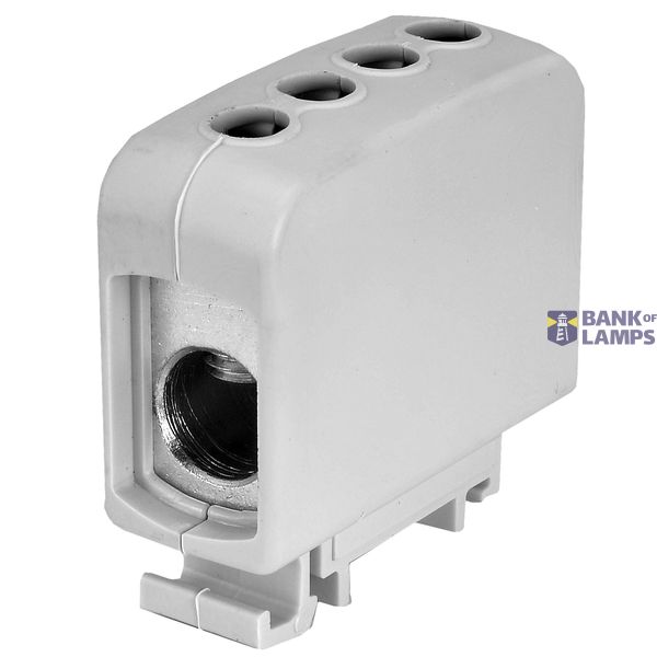 AL/CU universal rail-mounted terminal block ZGG1x16...70s grey image 1