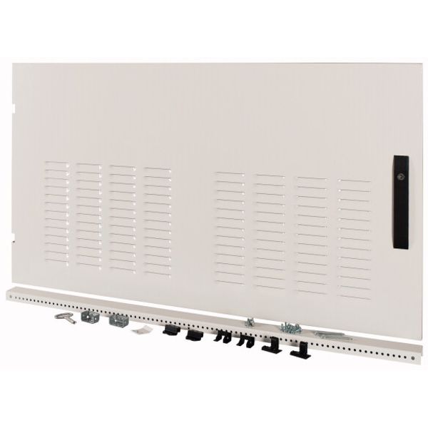XSDMLV40612 Device area door, ventilated, IP42, left, HxW=600x1200mm, grey image 1