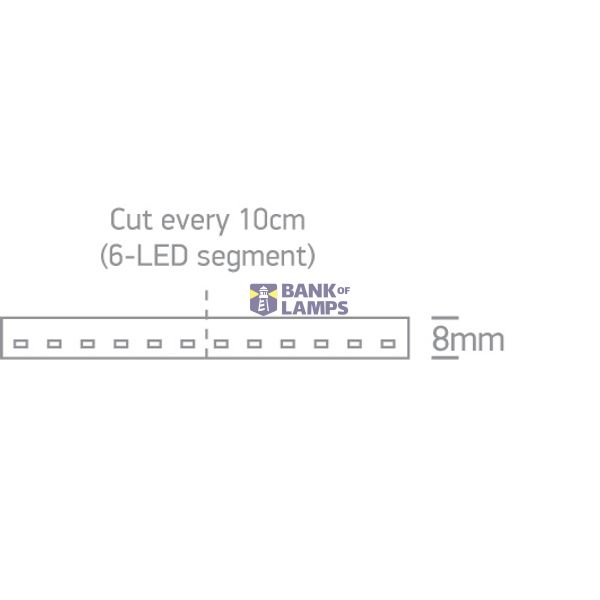 LED STRIP 24vDC WW 5m ROLL 4,8W/m IP20 VERTICAL LIGHT image 3