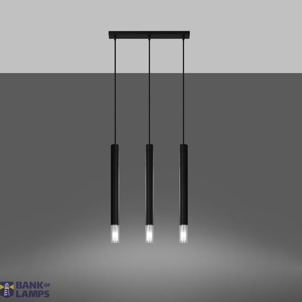 HANGING LAMP WEZYR 3 BLACK G9 3X40W IP20 image 4
