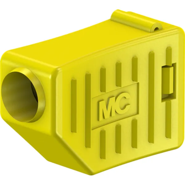 4 mm insulating grommet, solder connection, yellow, 22.2060-24 image 1