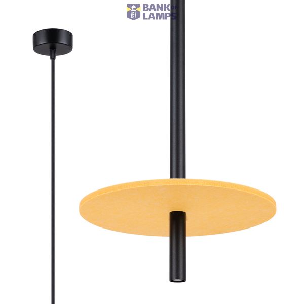 Pendant lamp FELTRO 1 black/yellow image 3