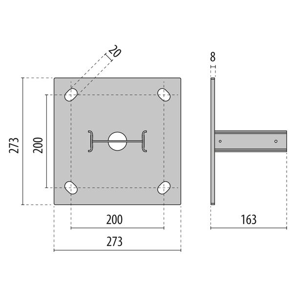 MIMIK 10 POST BASE FR ANTHRACITE image 4