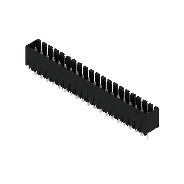 PCB plug-in connector, male header, closed side, THT solder connection, 3.50 mm, Number of poles: 20, 180°, Solder pin length (l): 4.5 mm, tinned, black, Box image 4