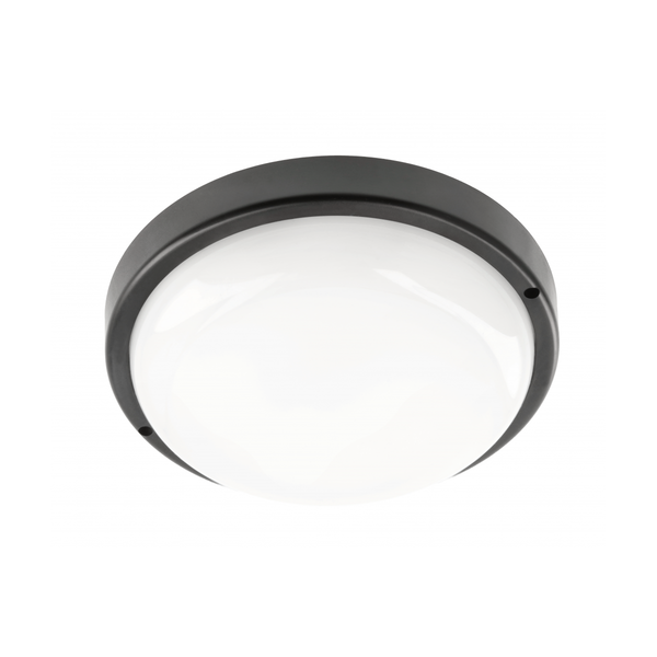 LED luminaire KODO, 18 W, 1620 lm, 4000K, AC180-250V, IP54, IK08, round, black image 1