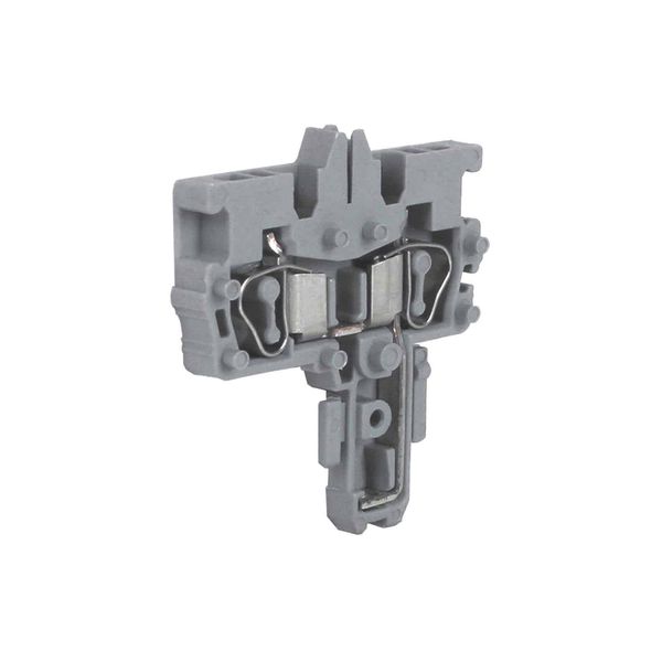 Sping-clamp terminal block 2.5mm2, 2-poles, grey color, for HVPC.2 image 1