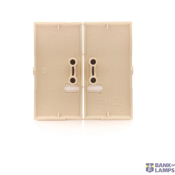 Two gang switch, (module), 10AX, quick connection, Gold matt, metalic image 1