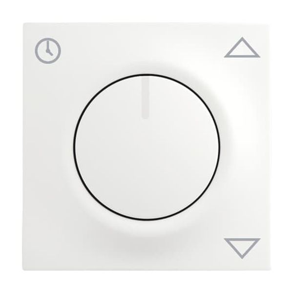 Busch-Timer®, Control elements impuls, Cover plate for Comfort Blind insert, studio white, matt image 1