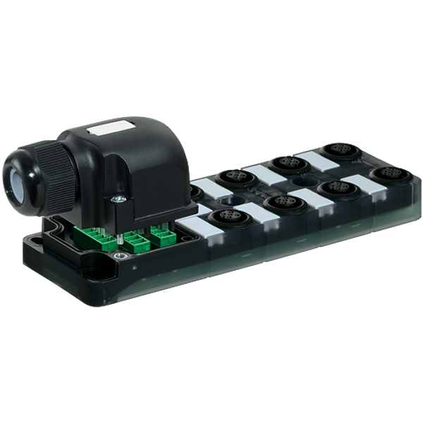 EXACT12, 8XM12, 5-POLE, CAP, PLUG. SCREW TERM. Self wireable, no LED image 1