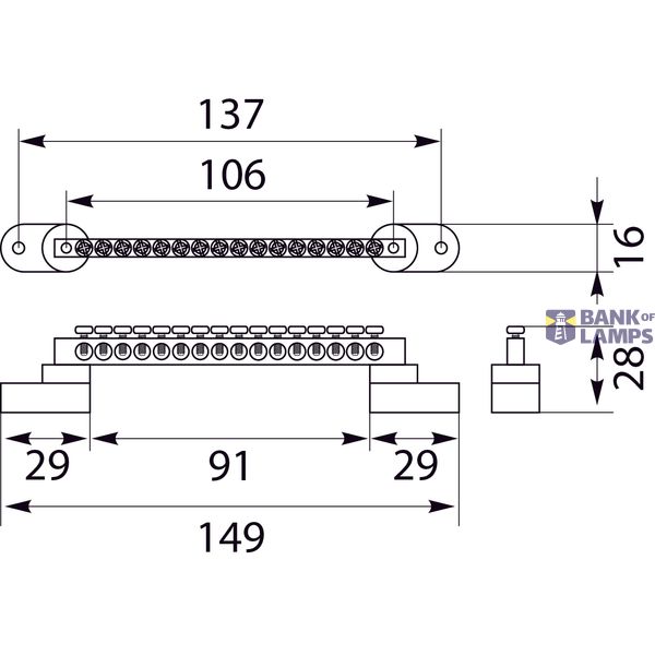 LZPB-16P terminal strip image 2
