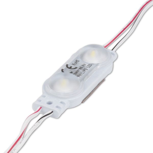 LED modul 2x SMD 2835 0,72 W DC 12 V 60 mA 110 lm 6500 K 170° IP66 image 1