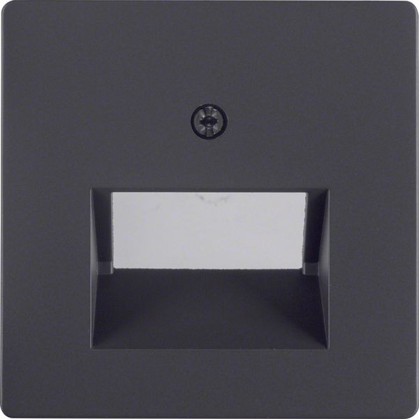 Centre plate for FCC soc. out. 2gang, Q.1/Q.3, ant. velvety, lacq. image 1