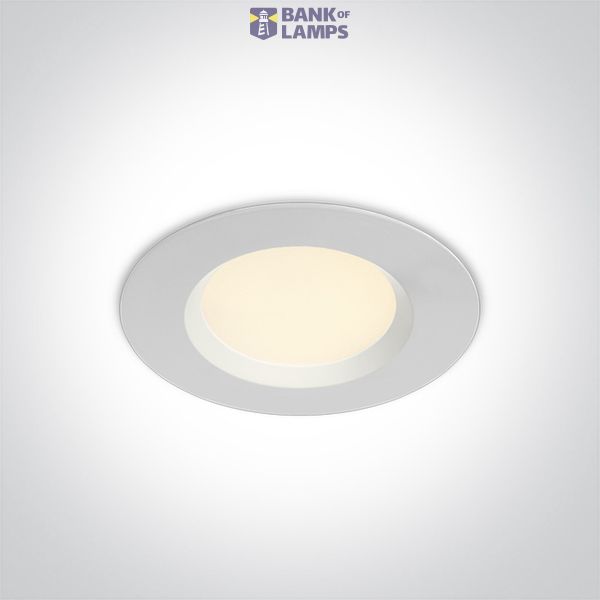 WHITE SMD LED UGR19 7W CCTV IP44 230V image 1