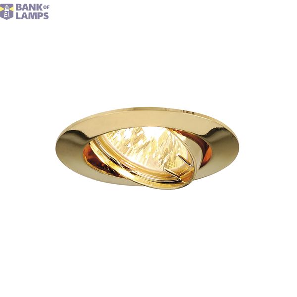 PIKA downlight, round, brass, MR16, adjustable, max. 50W image 1