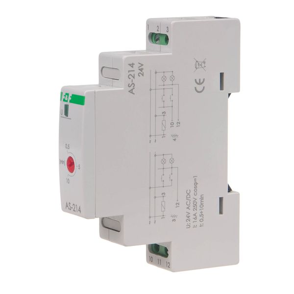 staircase automatic switch - DIN rail mounting 24V; AS-214 image 1