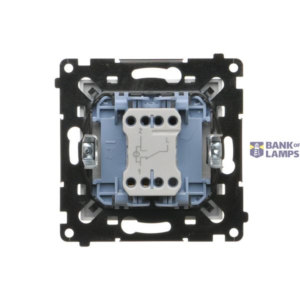 Intermediate switch with LED illumination without pictogram, (module), Simon 24, IP20/IP44, 10AX, graphite mat image 1
